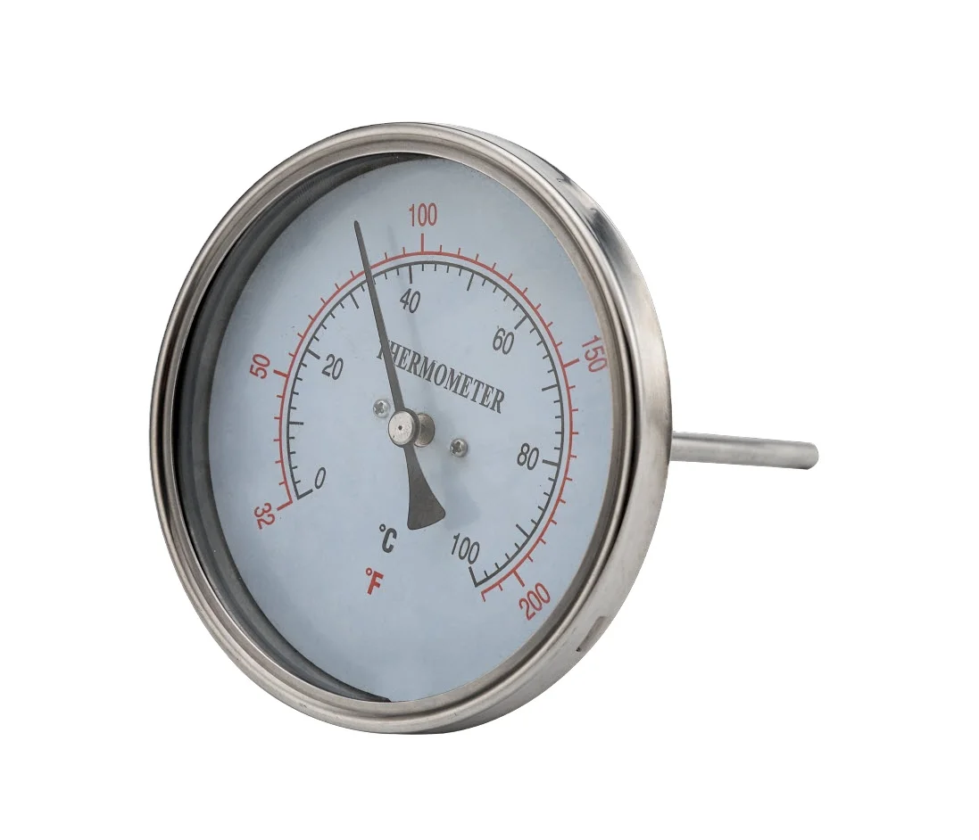 Stainless Steel Back Mounting Bimetal Thermometer for Industrial