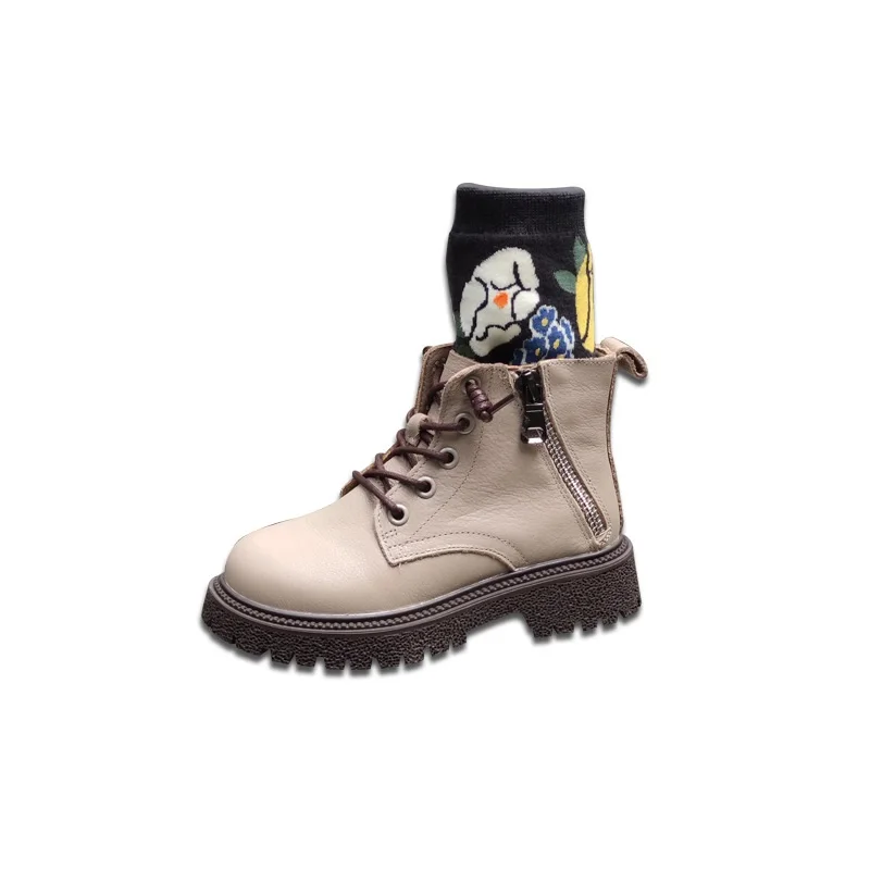 2021 Latest Children Fashion Leather Kids School Shoes Boots For Boys