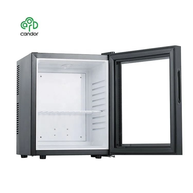 Candor factory custom mini fridge mini refrigerator with glass door 26L low noise minibar home appliance