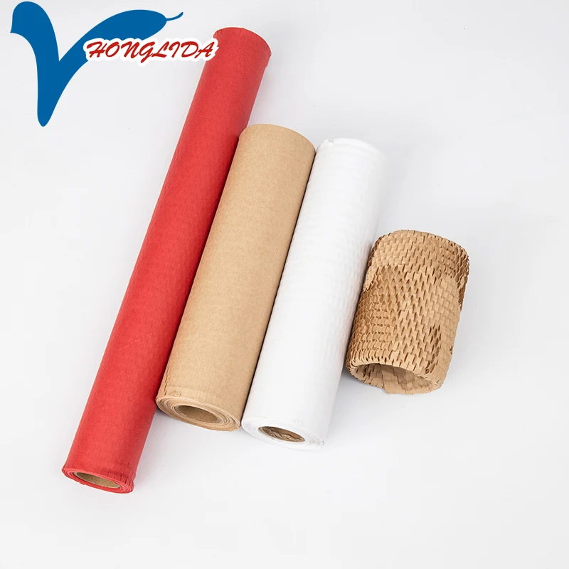 Honeycomb kraft paper wrap 100% reclcable packaging material shockproof packaging paper