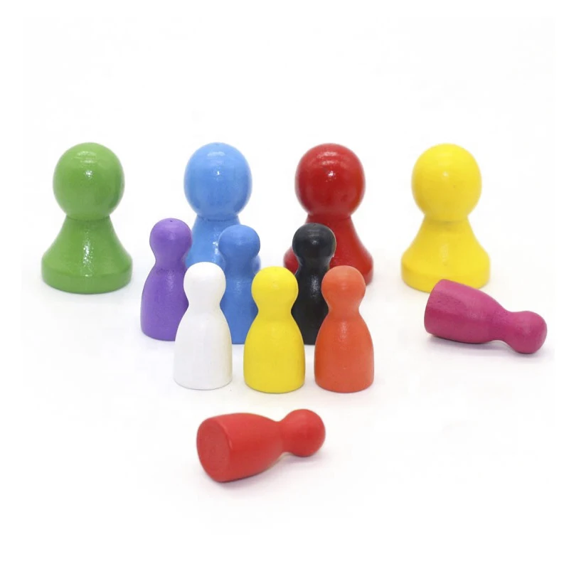 Пользовательские деревянные пешки meeples для настольных игр