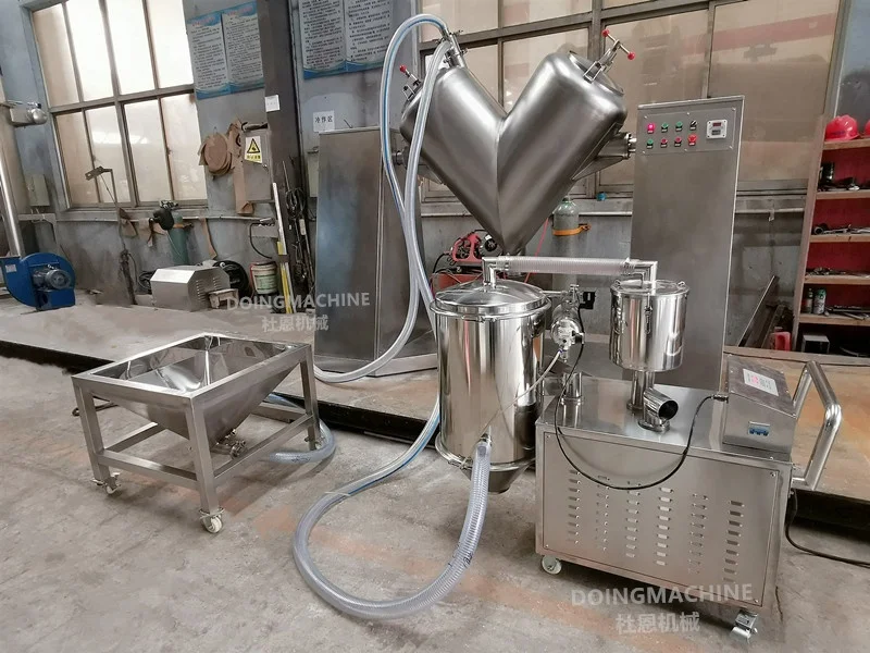 V mixer machine for mixing of food powder