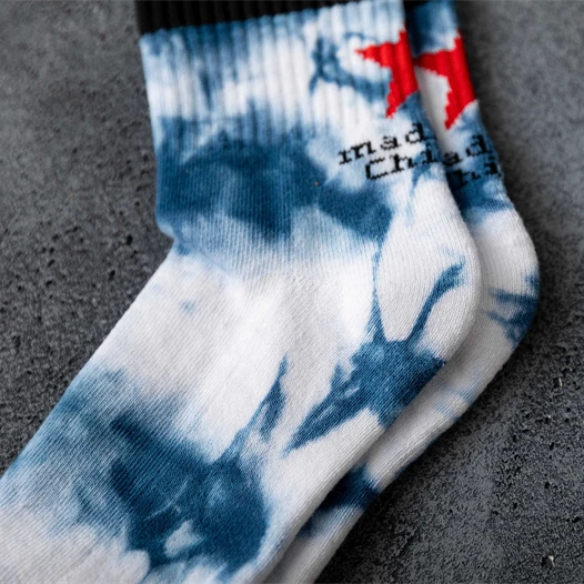 
2021 Design Classical Colorful Casual Tie Dye Men Crew Socks Custom Socks 