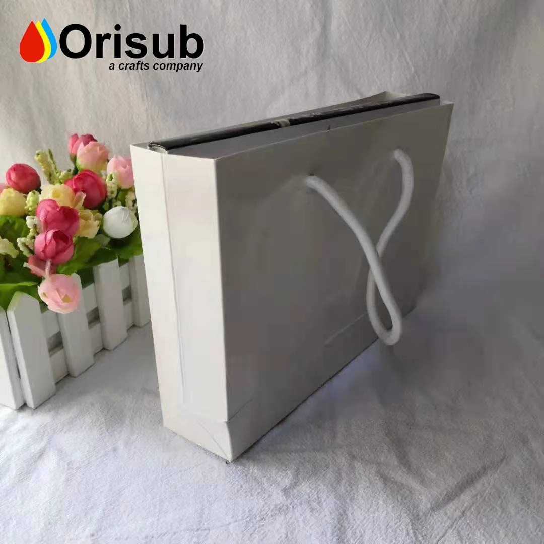 A3, A4, A5, A6 Personalized paper tote gift bags blanks plain white gift paper bags for sublimation