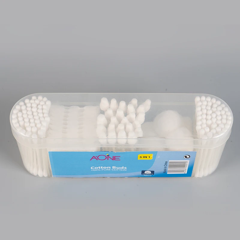 5 in 1 Medical cotton swab swab set with double-ended cotton