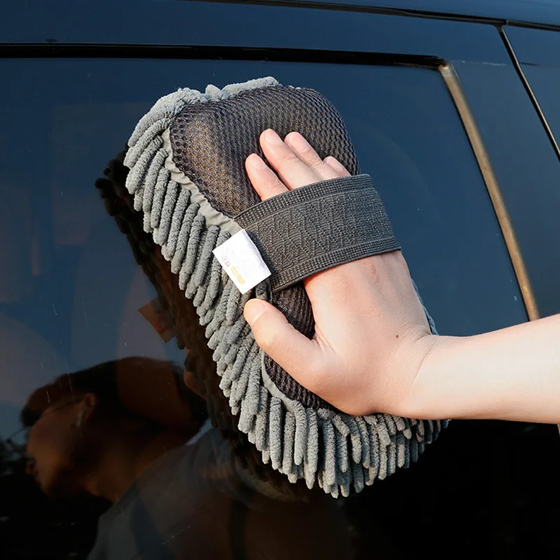 23 * 13 * 5.5 CM - Wholesale Durable Microfiber Chenille Car Sponge Automobile Car Wash Chenille Microfiber Sponge Towels