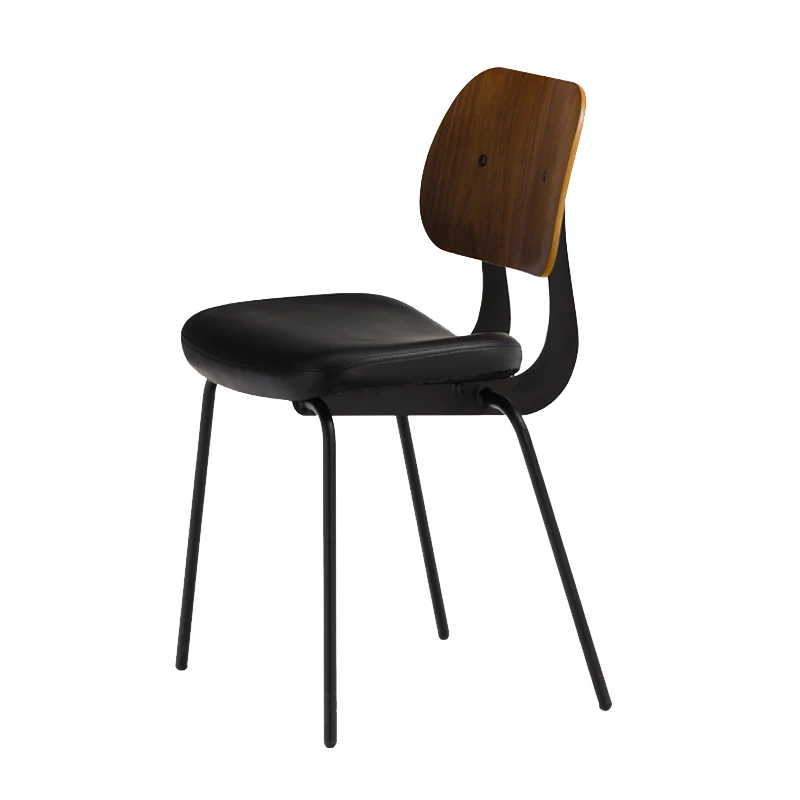 High Quality PU Leather Seat Chair Restaurant Dining Chair with PU Cushion