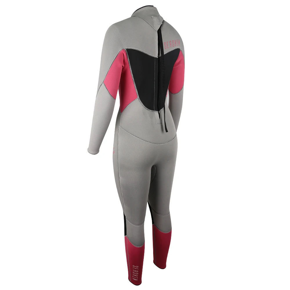 Seaskin Womens 4/3mm Warm Wetsuits for Snorkeling