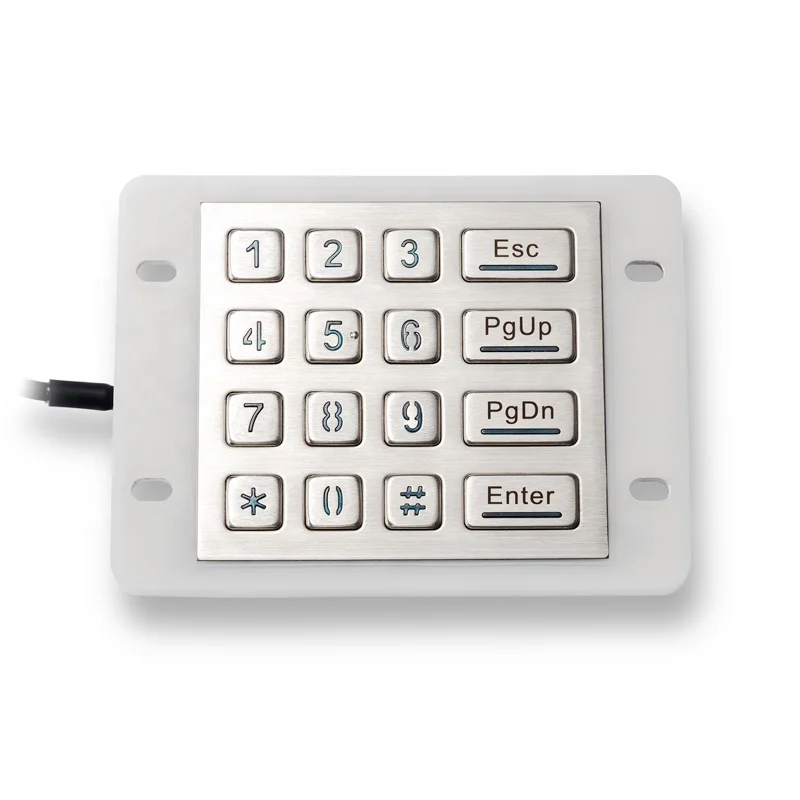  Промышленная клавиатура IP68 киоск металлическая USB RS232 из нержавеющей стали