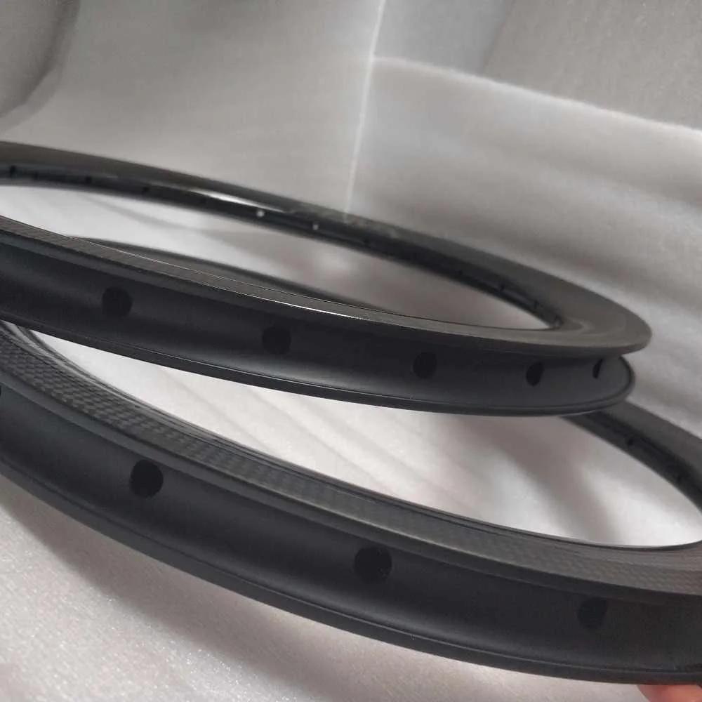 355 carbon BMX rim 18Inch Carbon BMX Bike Rims Clincher 3K Surface 25mm Width 36mm Depth Carbon BMX Rims