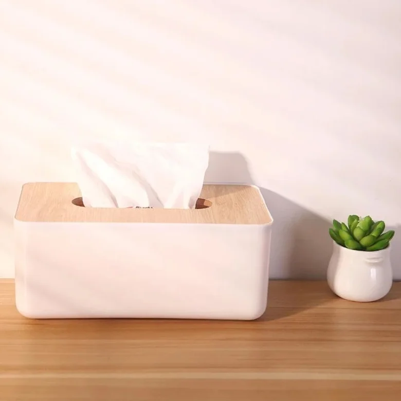 Stylish plastic napkin holder customized hot selling tissue box holder customization Personalized napkin box factory custom