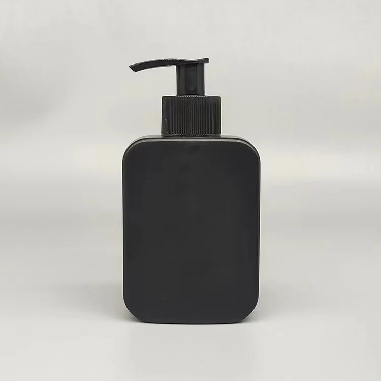 Wholesale Custom Cosmetic Body Wash Soap Plastic Bottle body Rectangle Hdpe pump Shampoo Lotion Bottle 150ml