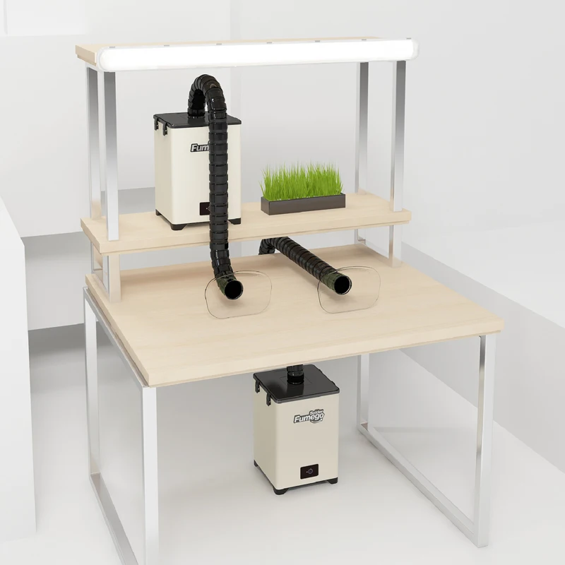 new economic dust soldering smoke absorber mini solder fume extractor