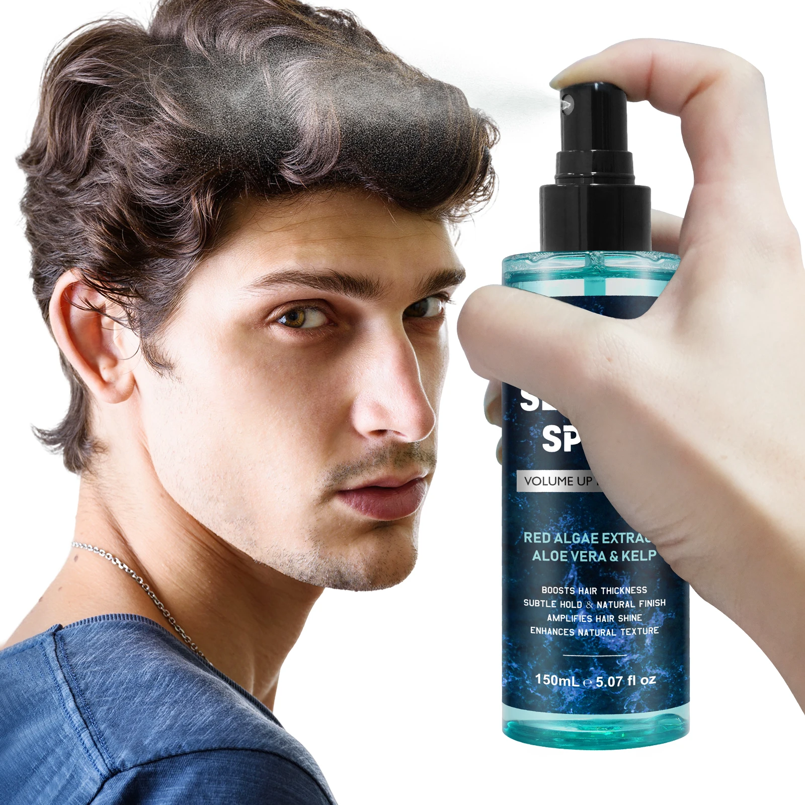 Natural Organic Sea Hair Salt Spray Texture Thickness Light Hold Private Label Sea Salt Spray For Hair Men & Women
