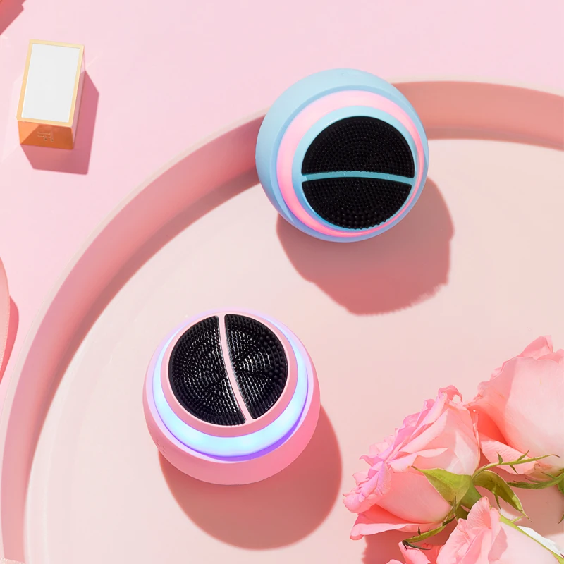 Factory ODM OEM Face massager vibrating best skin care products electronic pulse ems sonic silicone brush cleaning