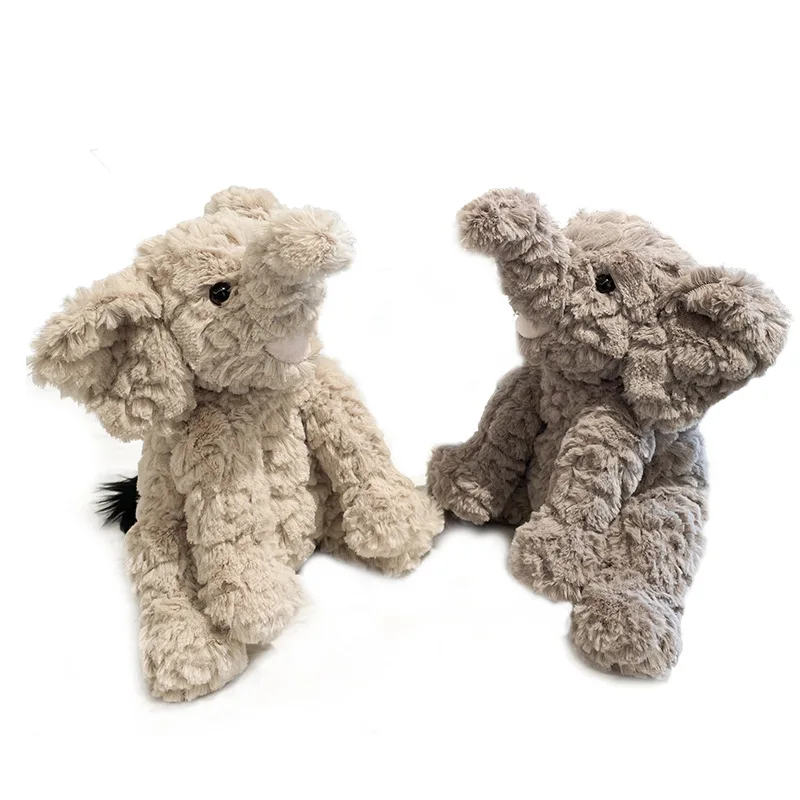 2024 New Design Cute Fluffy Elephant Stuffed Animal Plush Toys for Friend Birthday Gifts