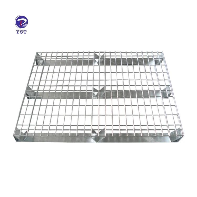 Zinc Welded Galvanized Storage Light Weight Steel Wire Mesh Pallet