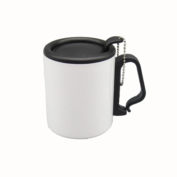 Manufacturer Directly Wholesales 2024 New Design Stainless Steel Cup With Lid Handle Chain Wide Belly Stainless Steel Barrel Mug