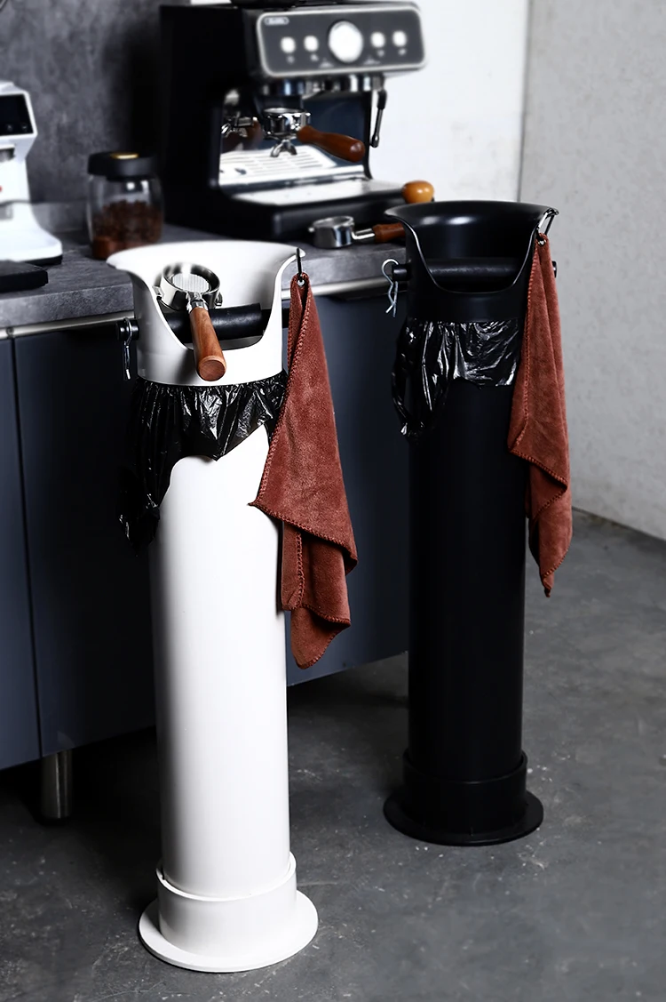 Banlee Tall Knock Box Coffee Large Barista Tool Large Capacity Commercial Knock Box Plastic Coffee Waste Bin for bar Coffee Shop
