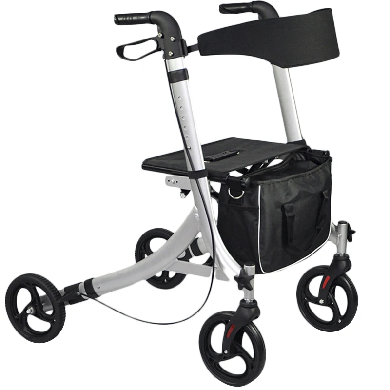 2022 Складная четырехколесная рама из алюминиевого сплава с корзиной Многофункциональный классический ролик и