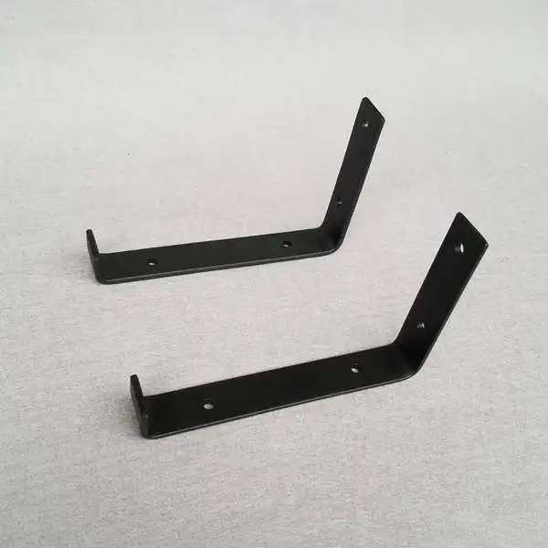 high precision sheet metal fabrication powder coated Heavy Duty Wall Mounting Steel U Shaped Shelf Brackets