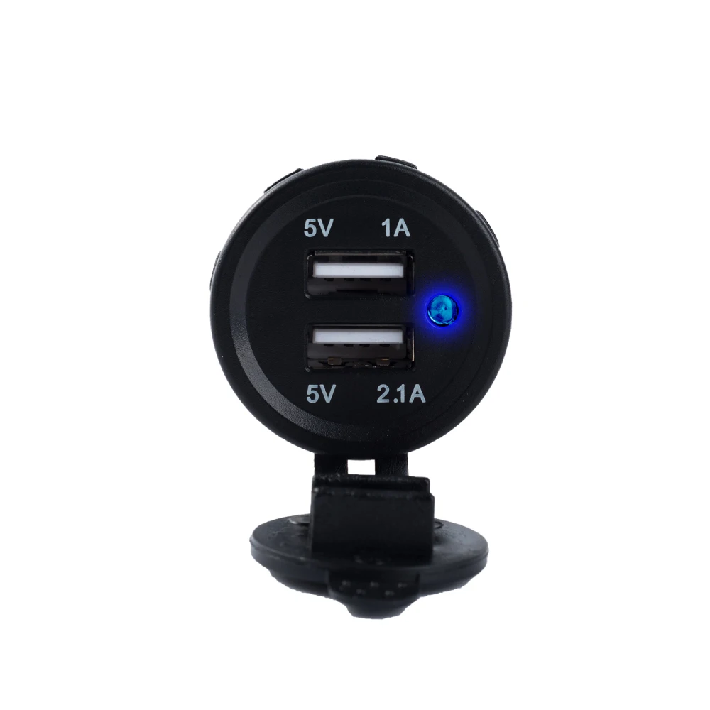 Автомобильное зарядное устройство Youliang 2.1A 12 В 2 двойных USB автомобильное розетка для автомобиля