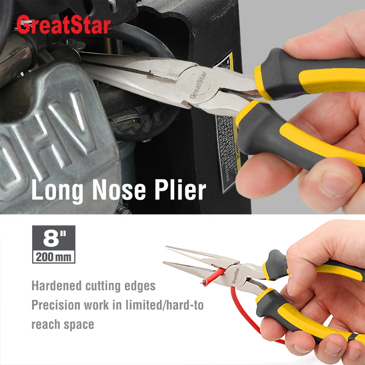 Greatstar Customized 7PC Tool Set with Pouch Wire Stripper Long Nose Pliers Screwdriver Tool kit Set Electrician Tool Set