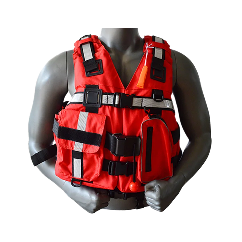 Professional Aquatic Life-saving Products Supplier High Buoyancy Life Jacket with Buoyancy Headrest