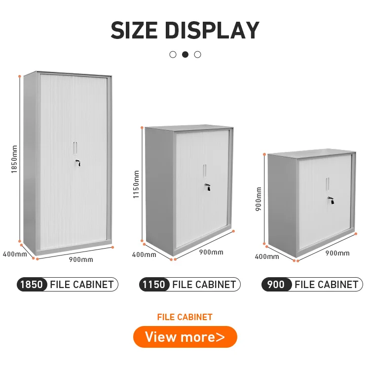 sliding lockable modern iron large small storage furniture home office steel metal roller shutter door filing cabinet
