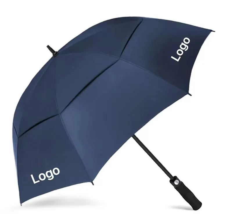 Promotional Windproof Custom Cheap Luxury Golf Umbrella Parapluie With Logo Printing