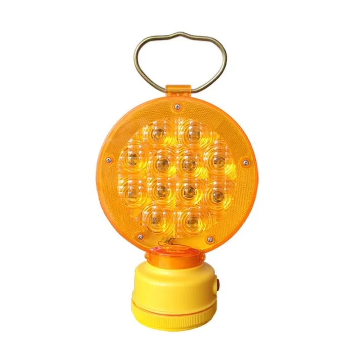 road hazard amber strobe warning lamp flashlight with magnetic base blinking led solar lights
