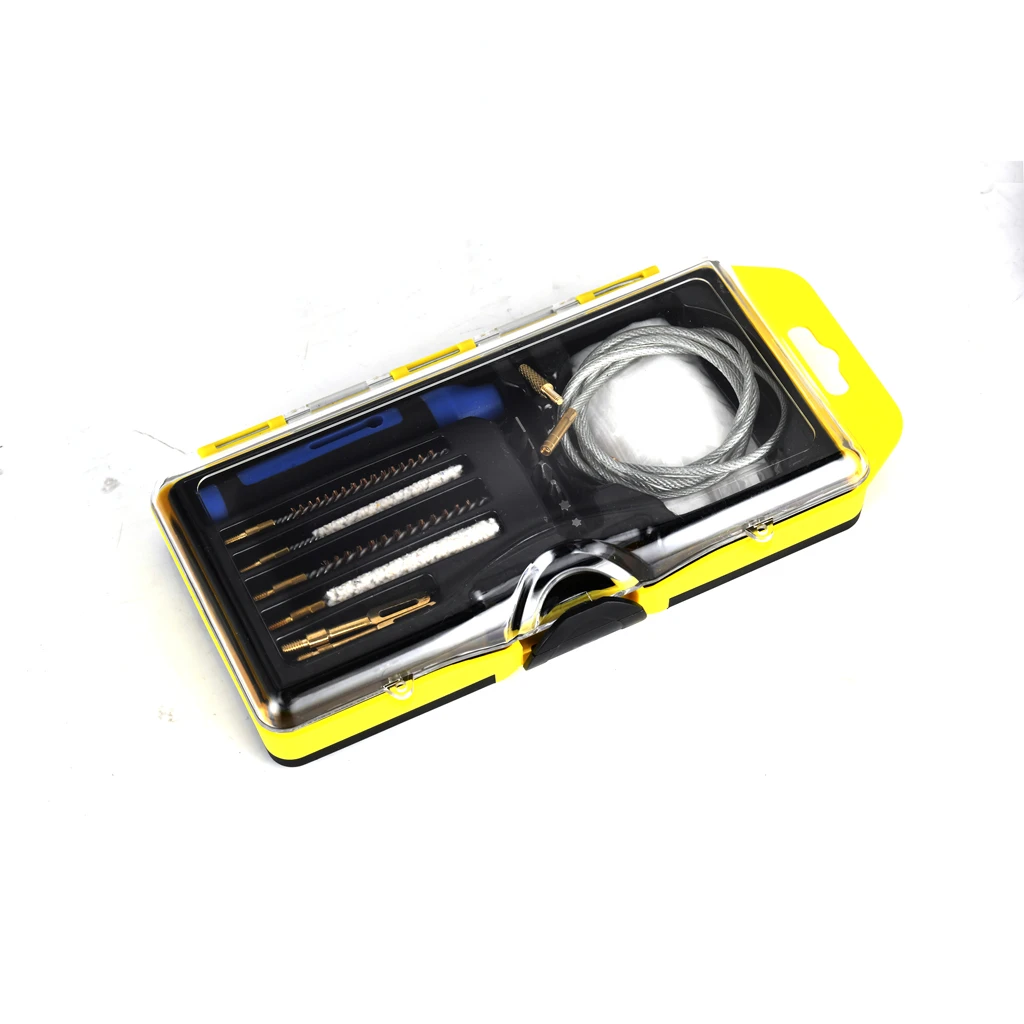 .177Cal & .22 Cal Cotton Mop Nylon Brushes Flex Cable gun Cleaning Kit