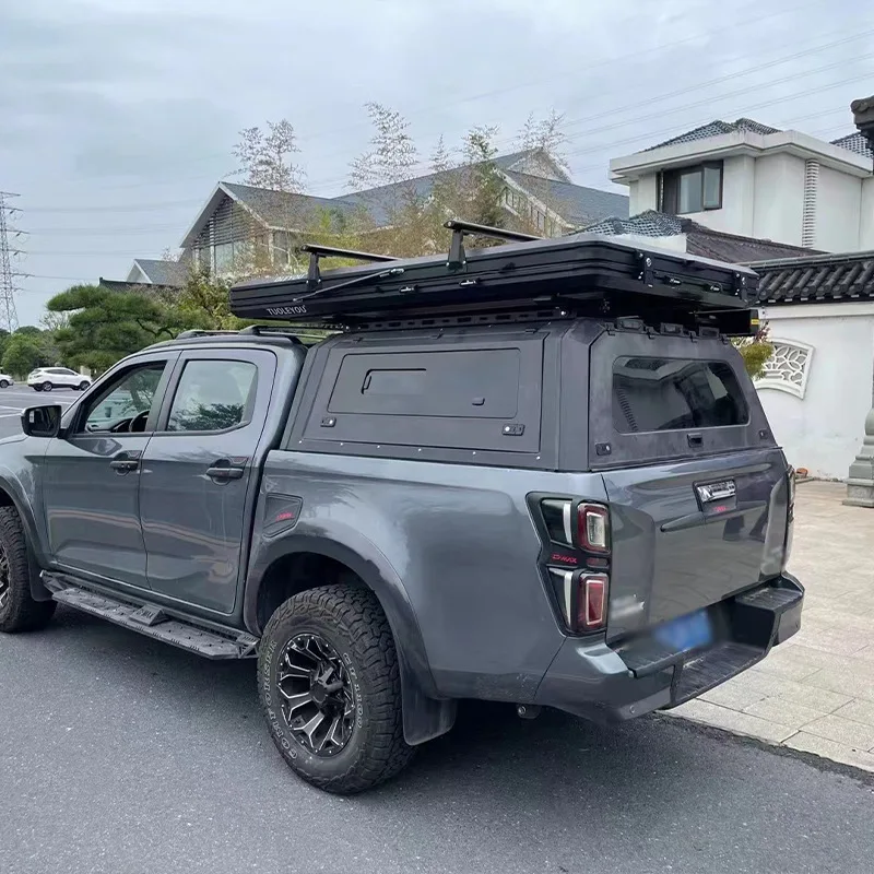 2023 4WD Offroad Dach Zelt SUV Tienda De Techo 4x4 China Black Tenda Da Tetto Per Auto Aluminium Roof Top Tent