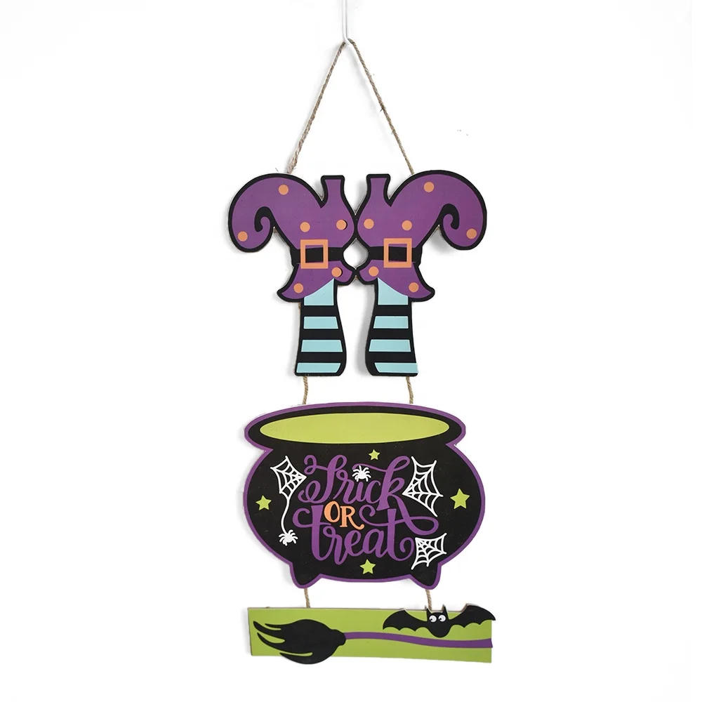 good sale Custom Board wall sign Halloween Decorations Wooden Halloween Wooden home decor, trick or treat, boo