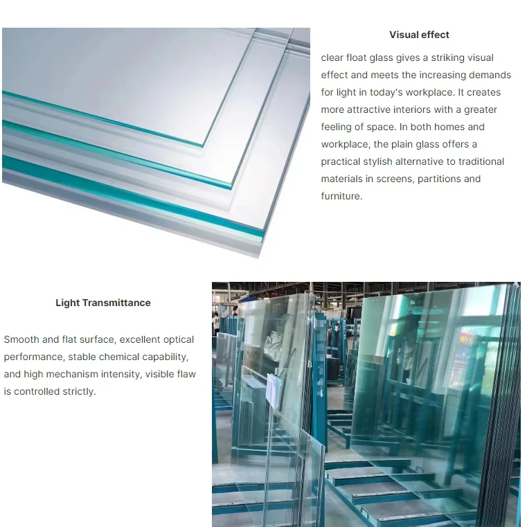 Customizable Glass Sheet Suppliers 4 mm 5 mm 6 mm Thickness Temperabled Clear Float Glass for Sale