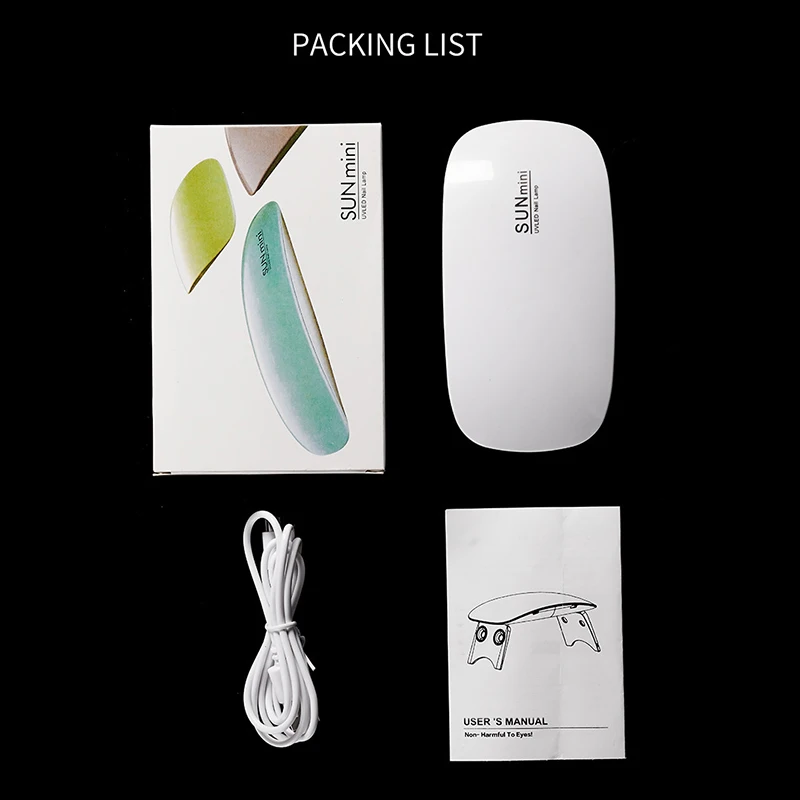 Wholesale Nail Equipment 6W Sun UV Gel Polish Dryer Curing Lamp Rechargeable UV Nail Lamp