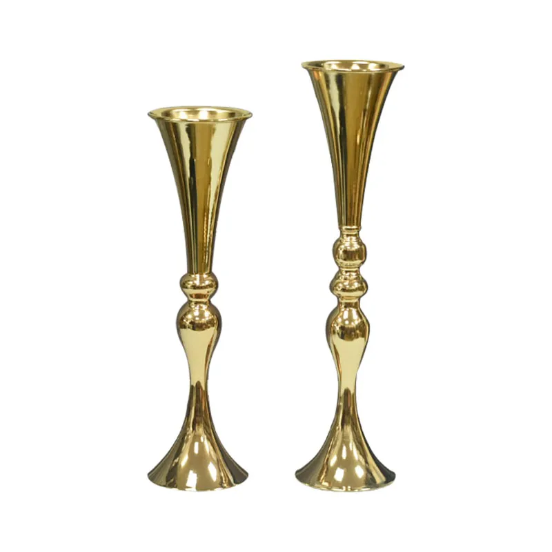 Hotel wedding road party decorations flower vase wedding table decoration metal vases