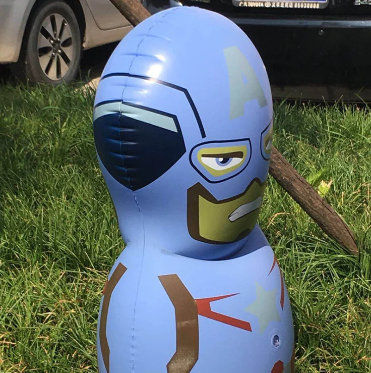  Children kids play inflatable pvc penguin punching boxing sand bag for funny