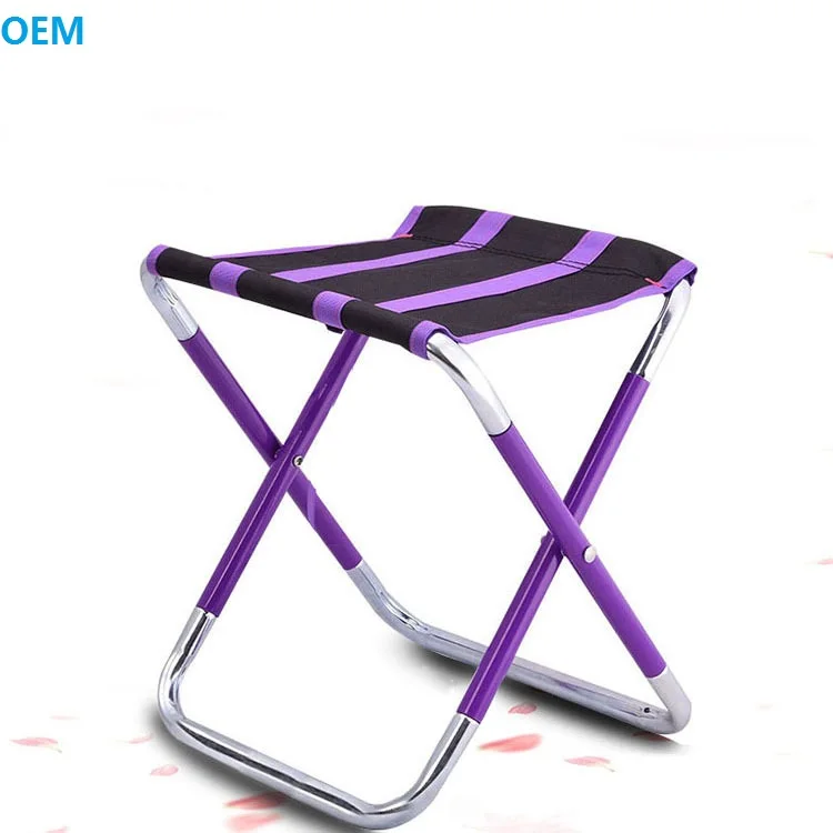 Outdoor Folding Stool 7075 Aluminum Alloy Saddle Portable Folding Stool Camping  Fishing Chair