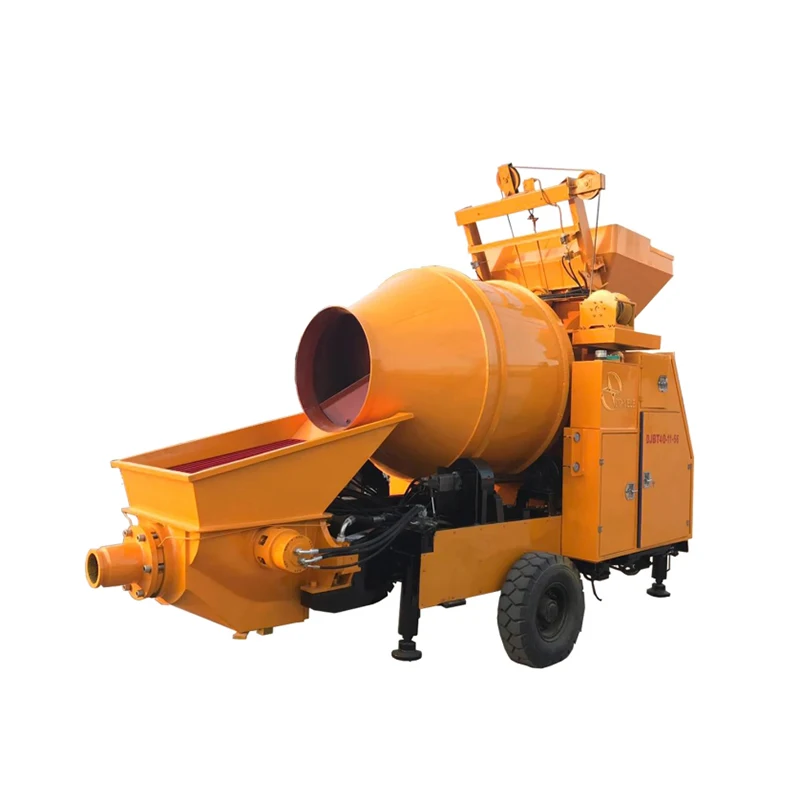 Mobile Selfpropelled Concrete Mixers Concrete Machinery Canister Transfer Pump Truck JBT40 Mini Concrete Pump