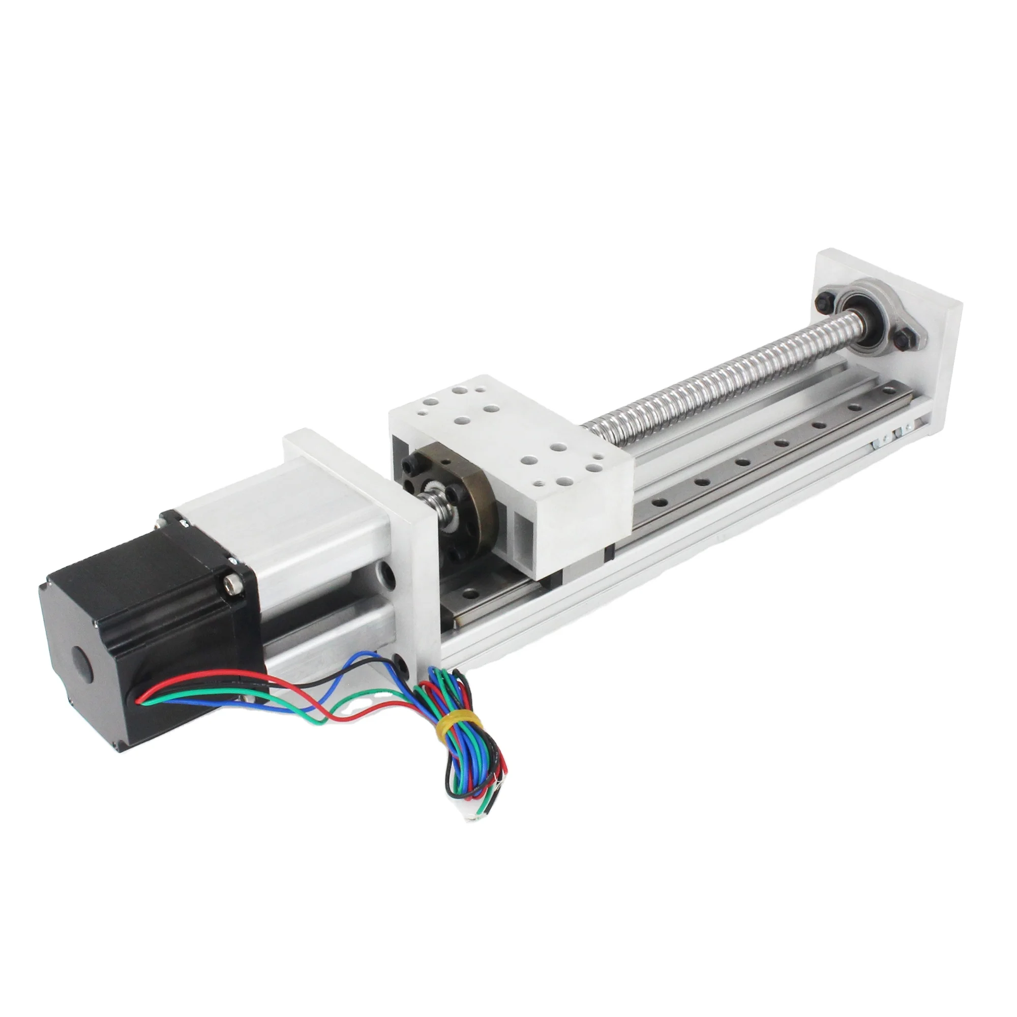 80mm Width CNC Linear Guide Actuator Stage Rail Motion Slide Table & SFU1605 Ball screw 100mm 200mm