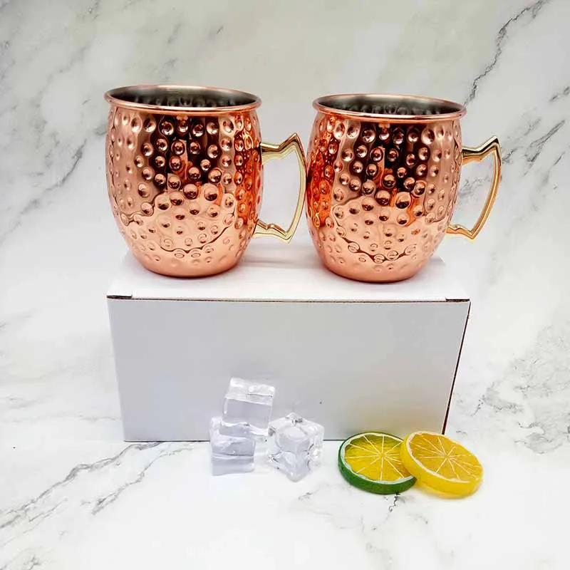 Factory Hot Sales Modern Design Solid Stainless Steel Copper Plated Coffee Mug