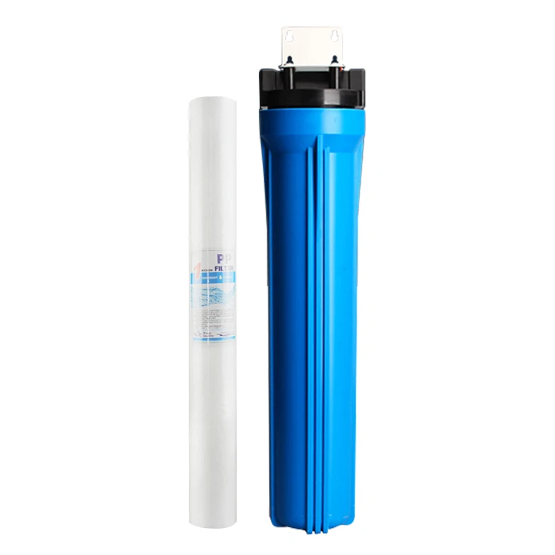 High Quality 20-Inch Blue Housing Water Pur Filter Movable Cartridge Manual & Electric Power Source for Hotels Outdoor Use