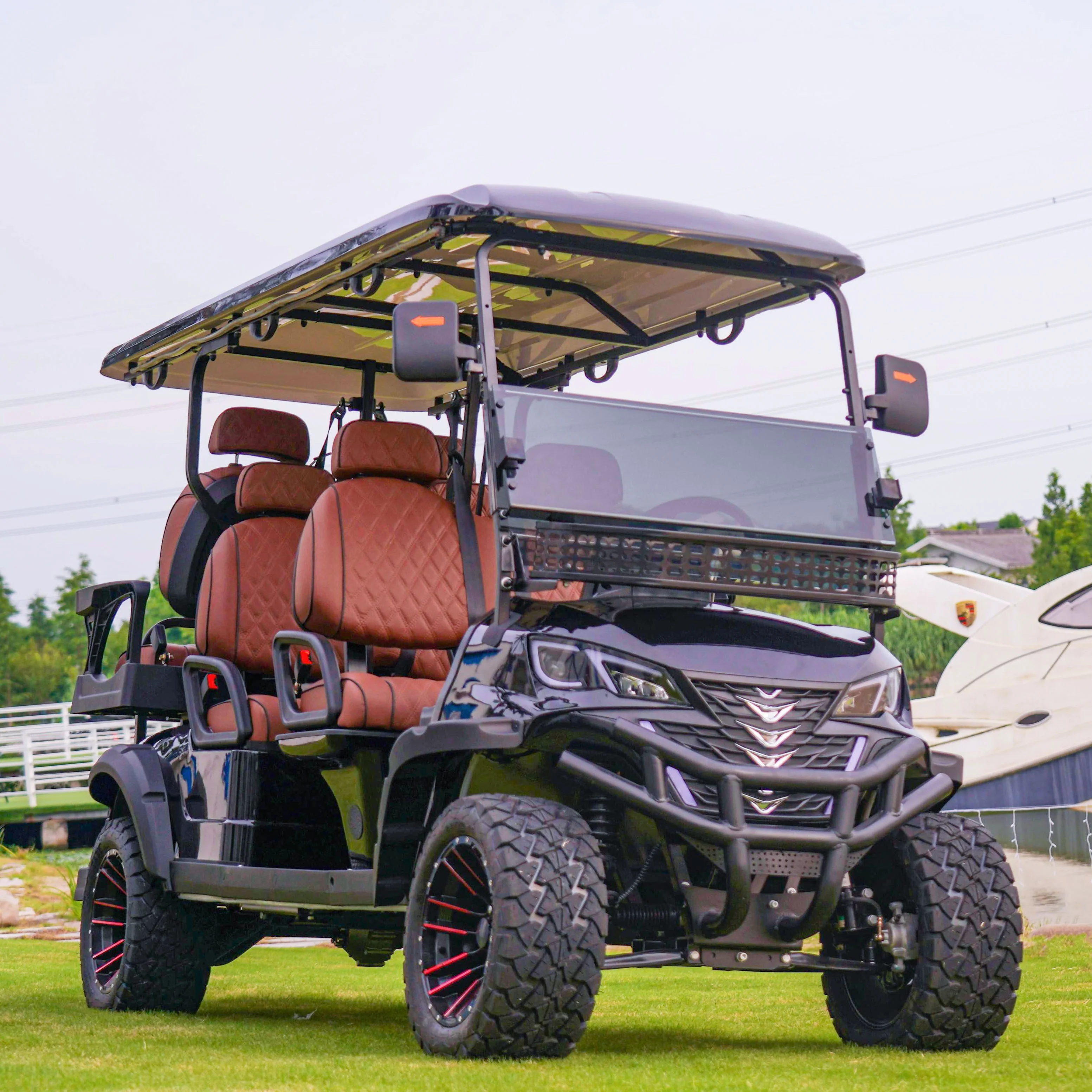 NEW 4 Seats Lifted Offroad Electric Hunting Golf Cart Buggy for sale