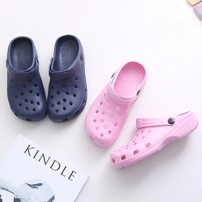 Садовая обувь унисекс, полноразмерные сабо из ЭВА на платформе, для женщин и мужчин, для детей