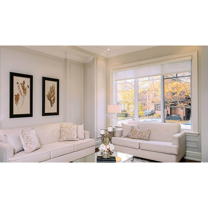 Aluminium Frame Double Glazed Hurricane Soundproof  Low E Glass Windows