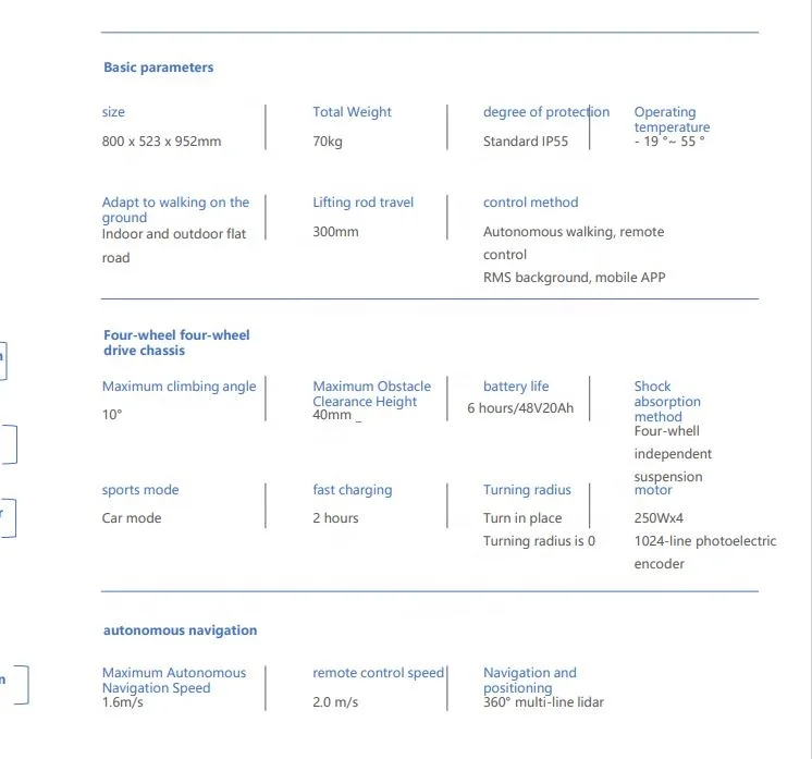 Robot Manufacturer Autonomous Navigation Outdoor Patrol Security Robot Guard Security Robot Patrol