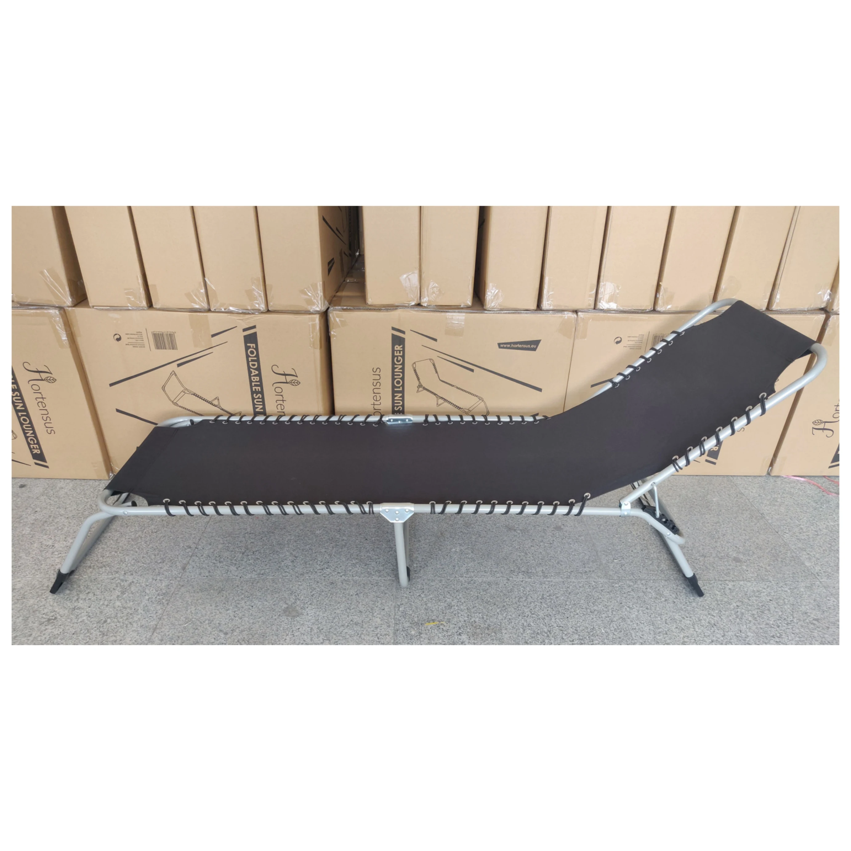 Adjustable Patio Camping Cot Folding Aluminium Outdoor Beach Camping Foldable Sun Chaise Longue Chair