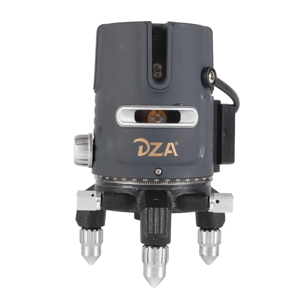 DZA China OEM 5-line remote control ultra-green beam cross laser level