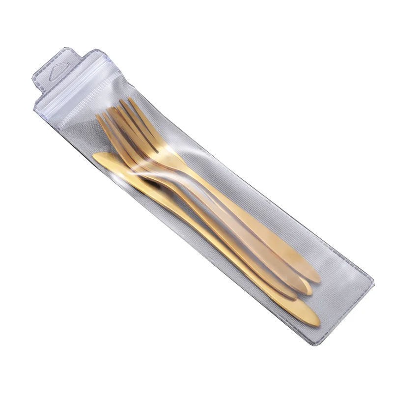 Reusable stainless steel dessert cake knife and fork family hotel with small fork